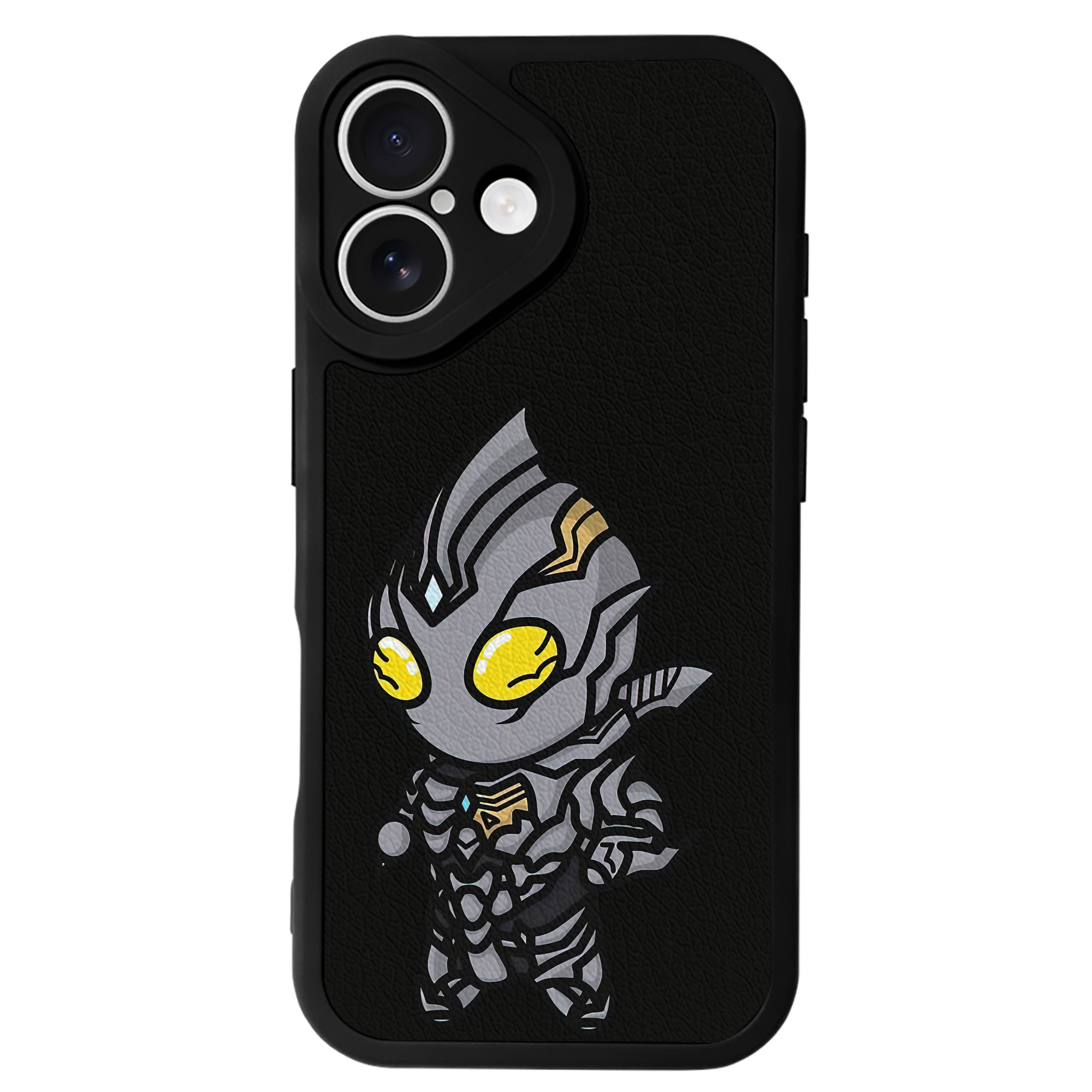 （画像用） ウルトラマン Ultraman 【iPhone 16シリーズ対応】シリコンスマホケース（レザー調） 材質：シリコン